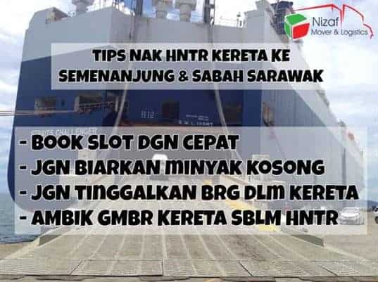 Tips Sebelum Hantar Kereta Naik Kapal2
