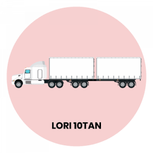 hantar barang lori10tan